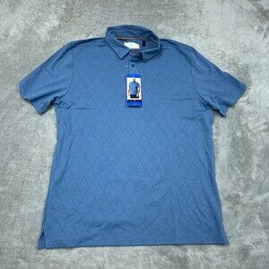 Modern Ambition Blue Polo Shirt Men’s L Moisture Wicking Stretch a1315